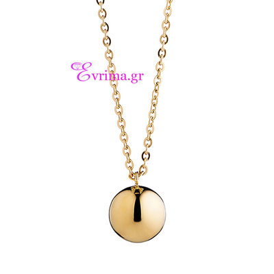 Loisir Stainless Steel Necklace with Ion Plated Gold. [01L27-00331]