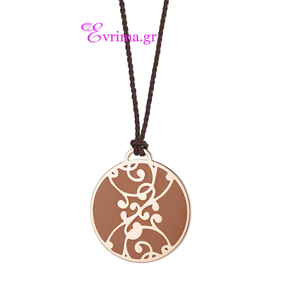 Loisir Stainless Steel Pendant with Precious Stones (Enamel) and Ion Plated Gold. [05L27-00261]