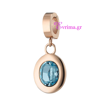 Oxette Stainless Steel Pendant with Precious Stones (Quartz Crystals). [05X03-00151]