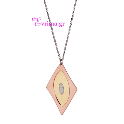 Visetti Necklace with Rose Gold Brass. Product Code : [HC-WKD164GR]