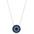 Prince Silvero Sterling Silver Necklace (eye) with platinum plating and precious stones (zirconia). Product Code : DS-KD315Q image 2