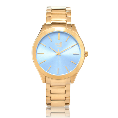 Visetti Watch with gold steel frame and bracelet. Product Code : [PE-980GLC]