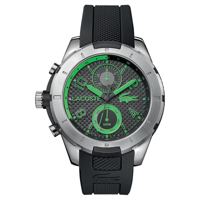 Lacoste Watch with stainless steel and black rubber strap 2010828