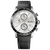 Hugo Boss Watch with stainless steel and black leather strap 1513403
