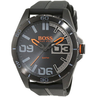 Hugo Boss Orange Watch with black stainless steel and black silicon strap 1513452