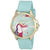Juicy Couture ρολόι από χρυσό ανοξείδωτο ατσάλι με γαλάζιο λουράκι σιλικόνης 1901426