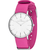 Harry Williams ρολόι από ανοξείδωτο ατσάλι με ροζ υφασμάτινο λουράκι HW-2014L/14