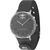 Harry Williams ρολόι από ανοξείδωτο ατσάλι με μαύρο δερμάτινο λουράκι HW-2402M/08D