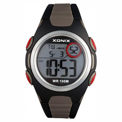 Xonix | Unisex ψηφιακό ρολόι Xonix από πλαστικό και ανοξείδωτο ατσάλι (Stainless Steel). [Xonix-Watch-IH-005]