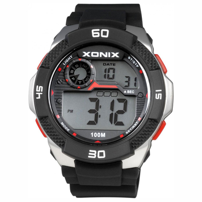 Xonix | Unisex ψηφιακό ρολόι Xonix από πλαστικό και ανοξείδωτο ατσάλι (Stainless Steel). [Xonix-Watch-JW-005]