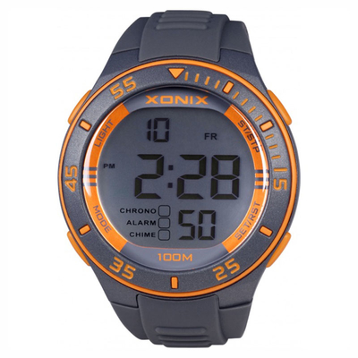 Xonix | Unisex ψηφιακό ρολόι Xonix από πλαστικό και ανοξείδωτο ατσάλι (Stainless Steel). [Xonix-Watch-JZ-004]