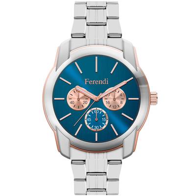 Ferendi watch 3998-4 with steel alloy frame and bracelet. This watch belongs to Ferendi Urban Lover Collection.