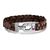 Tommy Hilfiger men's brown leather bracelet with stainless steel 2700874