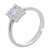 Σετ κοσμημάτων Prince Silvero (κολιέ, σκουλαρίκια και δαχτυλίδι) από επιπλατινωμένο ασήμι 925ο με ημιπολύτιμες πέτρες (ζιργκόν). JD-SE172-SET δαχτυλίδι μέρος του σετ