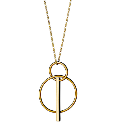 Pilgrim necklace with gold plated brass 101712001