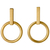 Pilgrim earrings with gold plated brass 101712003