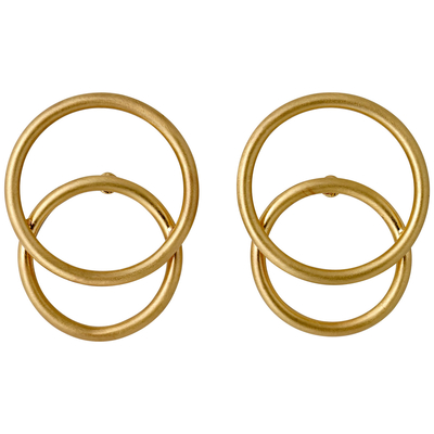 Pilgrim earrings with gold plated brass 101712013