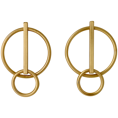 Pilgrim earrings with gold plated brass 101712023