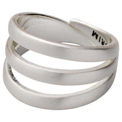 Pilgrim ring with silver plated brass 101716004