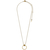 Pilgrim necklace with gold plated brass and precious stones (quartz crystals) 111712001 image 2