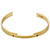 Pilgrim bracelet with gold plated brass and precious stones (quartz crystals) 111712012
