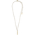 Pilgrim necklace with gold plated brass and precious stones (quartz crystals) 111722021 image 2