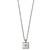 Pilgrim necklace with silver plated brass and precious stones (quartz crystals) 111726011