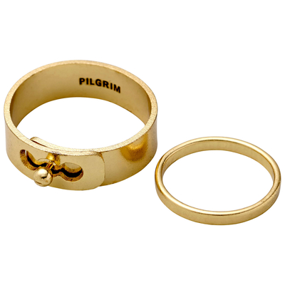 Pilgrim ring with gold plated brass 121712004