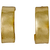 Pilgrim σκουλαρίκια (κρίκοι) από επιχρυσωμένο ορείχαλκο 121722013