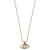 Pilgrim necklace with gold plated brass and precious stones (quartz crystals) 131712011