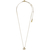 Pilgrim necklace with gold plated brass and precious stones (quartz crystals) 131712011 image 2