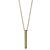 Pilgrim necklace with gold plated brass and precious stones (quartz crystals) 131722001