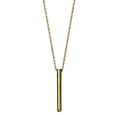 Pilgrim necklace with gold plated brass and precious stones (quartz crystals) 131722001