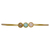 Pilgrim bracelet with gold plated brass and precious stones (mineral crystals) 141722412 image 2