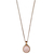 Pilgrim necklace with rose gold plated brass and precious stones (mineral crystals) 141724701