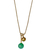 Pilgrim necklace with gold plated brass and precious stones (mineral crystals) 151712401