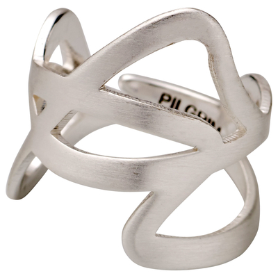 Pilgrim ring with silver plated brass 171716004