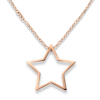 Tommy Hilfiger ladies rose gold stainless steel necklace 2700852