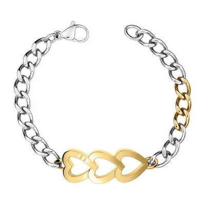 Tommy Hilfiger ladies bracelet with two-color stainless steel and heart 2700904