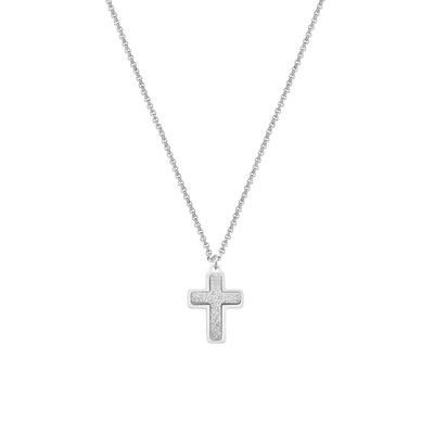 Loisir Stainless Steel Necklace 01L03-00418 Cross