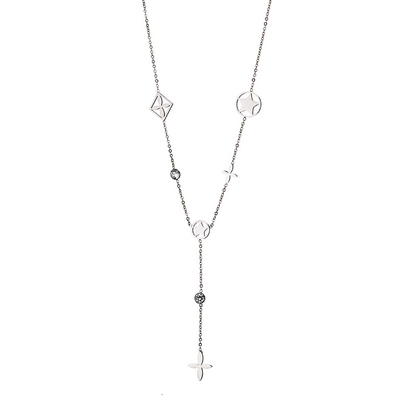 Loisir Stainless Steel Necklace 01L03-00419 Cross and Star