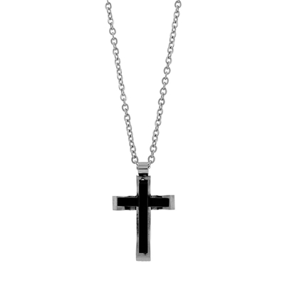 Visetti Stainless Steel Cross AD-KD147 with Ion Plated Black