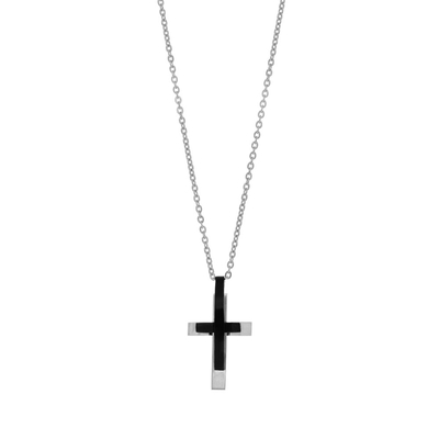 Visetti Stainless Steel Cross AD-KD149 with Ion Plated Black