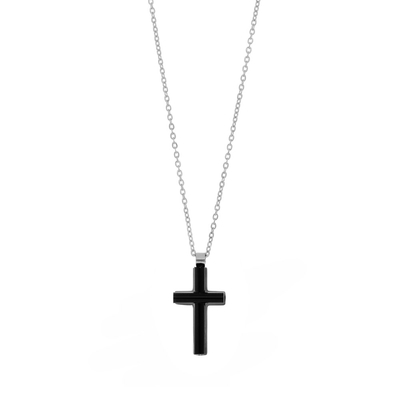 Visetti Stainless Steel Cross AD-KD159 with Ion Plated Black