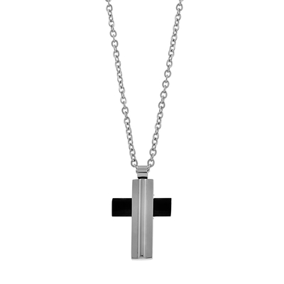 Visetti Stainless Steel Cross AD-KD160 with Ion Plated Black
