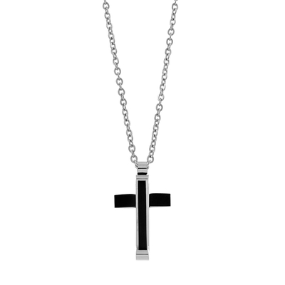 Visetti Stainless Steel Cross AD-KD162 with Ion Plated Black