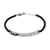 Visetti Stainless Steel Men Bracelet AN-BR017 with Ion Plated Black