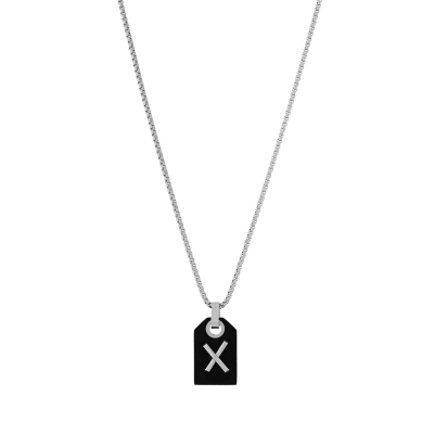 Visetti stainless steel pendant HT-KD003 with silver and black plating