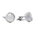 Visetti Stainless Steel Cufflinks MJ-MN012W with Mineral Stones