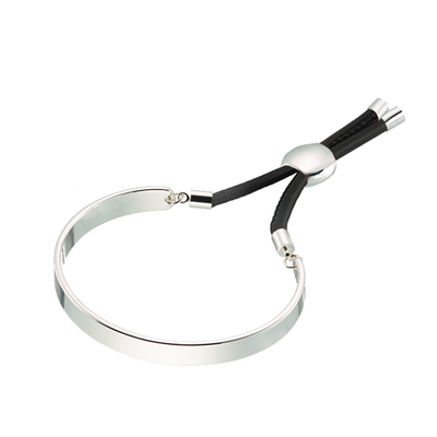 Loisir Bracelet 02L15-00558 with Silver Brass and Cord